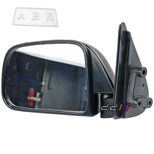 Left Black Manual Door Side Mirror For Hilux RN85 LN106 LN107 1988-1997