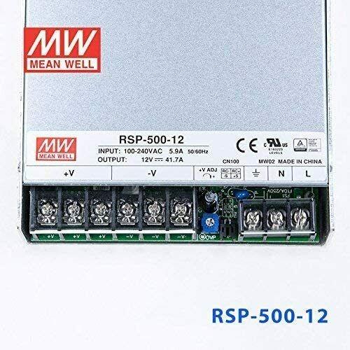 Mean Well MW RSP-500-12 500W 12V 41.7A Single Output Switching Power Supply