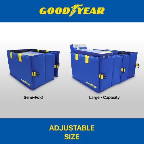 Goodyear Car Trunk Storage Organizer Box Truck Boot Bonnet Organiser Foldable Co