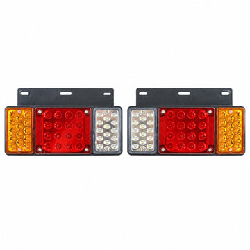 24V LED Rear Tail Light Left Right Set For Isuzu Elf Truck NPR NKR NHR 1984++