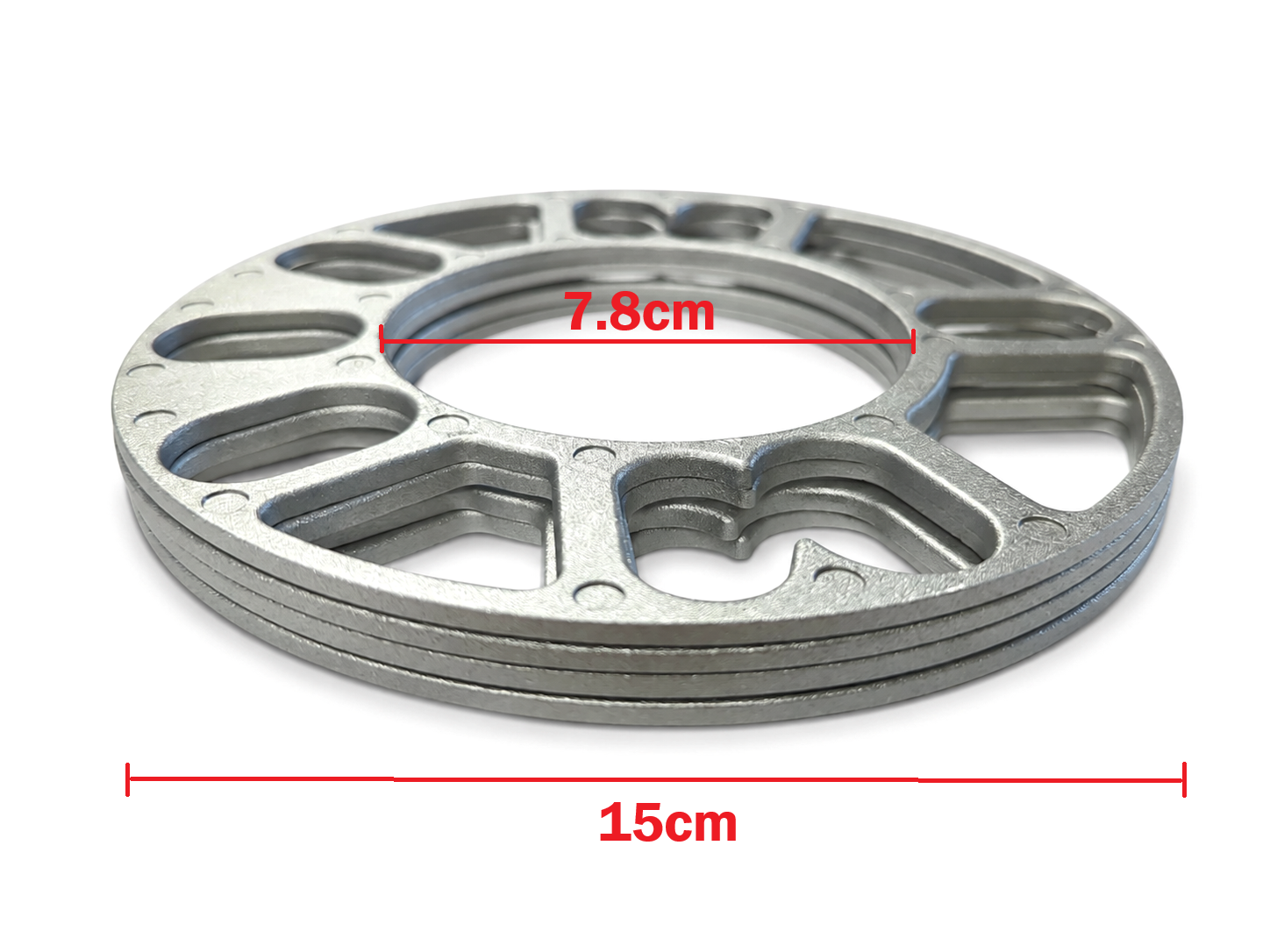 4pcs 3mm Aluminum Wheel Spacers Shims For Universal 4/5 Stud 114.3 120