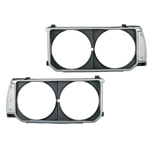 Headlight Lamp Frame Cover Trim + Corner Light For Toyota Corolla KE70 DX 79-84