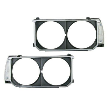 Headlight Lamp Frame Cover Trim + Corner Light For Toyota Corolla KE70 DX 79-84