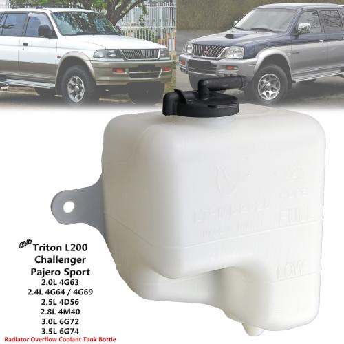 Radiator Overflow Bottle Coolant Tank For Mitsubishi Storm L200 2.5L 1996-04