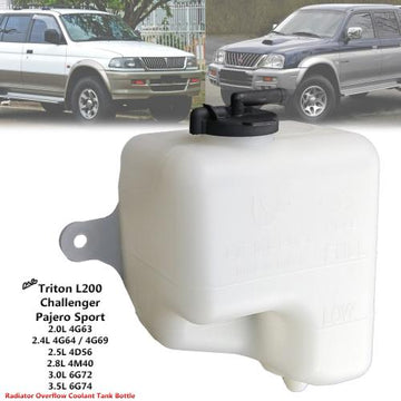 Radiator Overflow Bottle Coolant Tank For Mitsubishi Storm L200 2.5L 1996-04