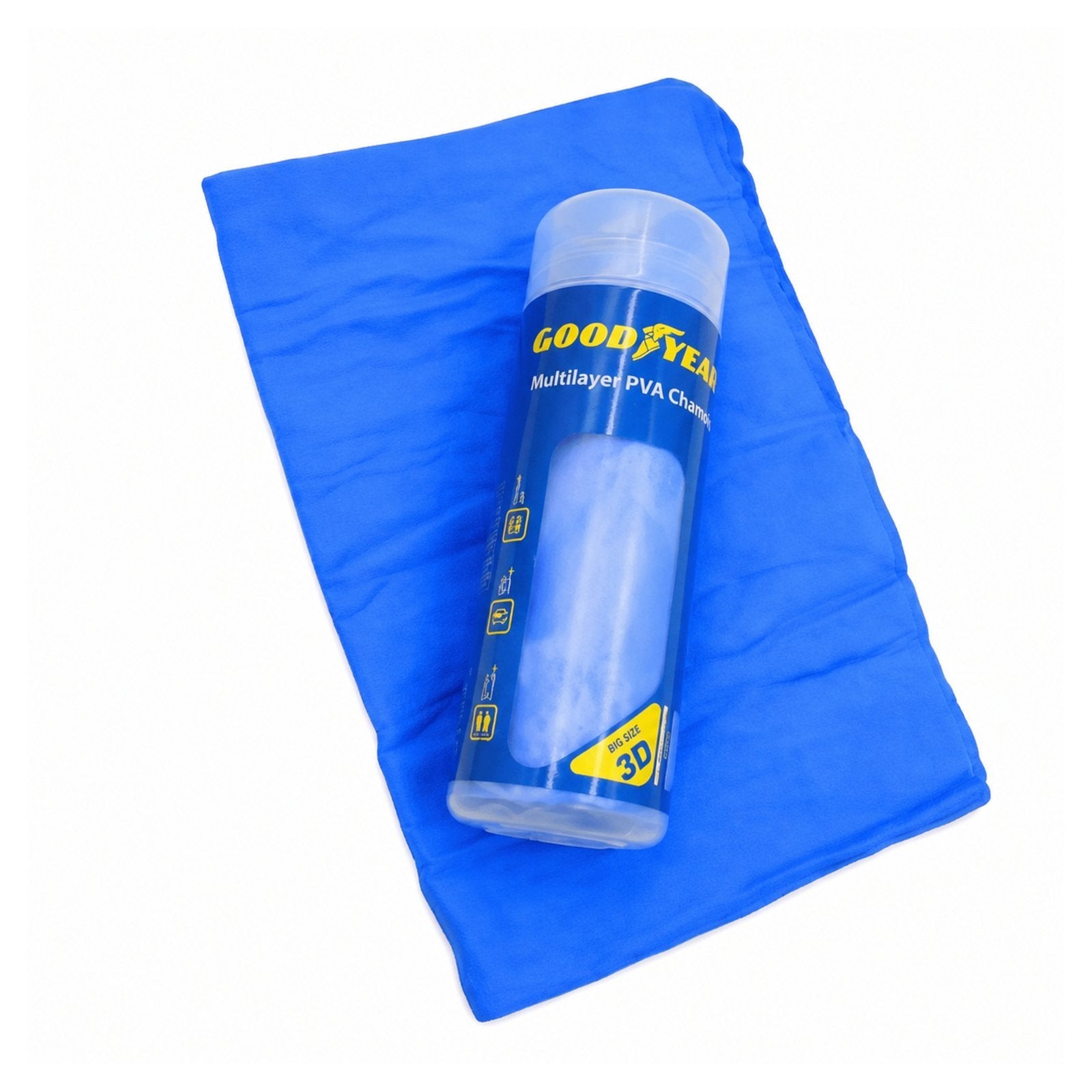Goodyear Synthetic Cleaning Clothes Car Magic Towel Clean Cham Super Absorbent Chamois Microfiber - L