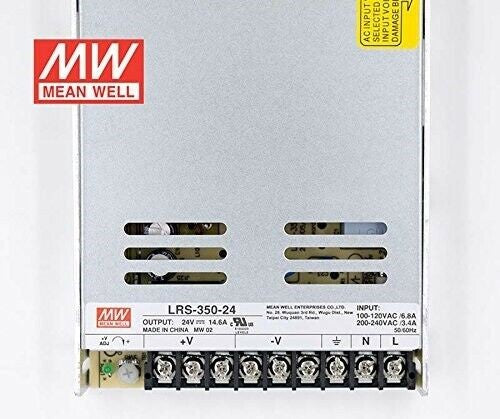 Mean Well LRS-350-24 Power Supply 24V 14.6A 350W Input 110V/220V AC to DC