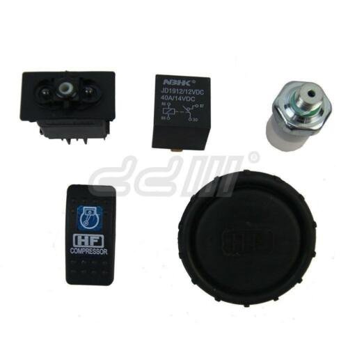 ON-BOARD HIGH PERFORMANCE 12 VOLT AIR COMPRESSOR JEEP LOCKER Tyre Inflator 4X4