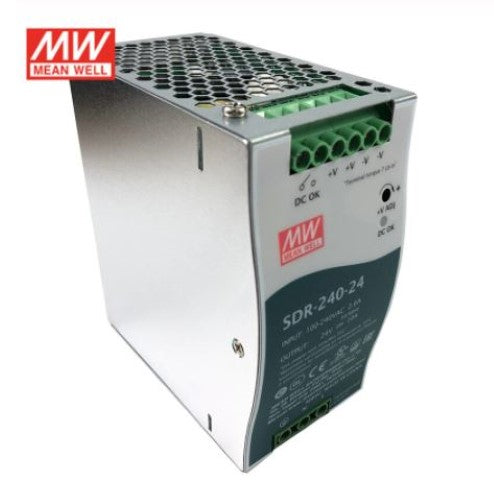 Mean Well SDR-240-24 24V 10 A 240W Slim DIN Rail Power Supply with PFC Function