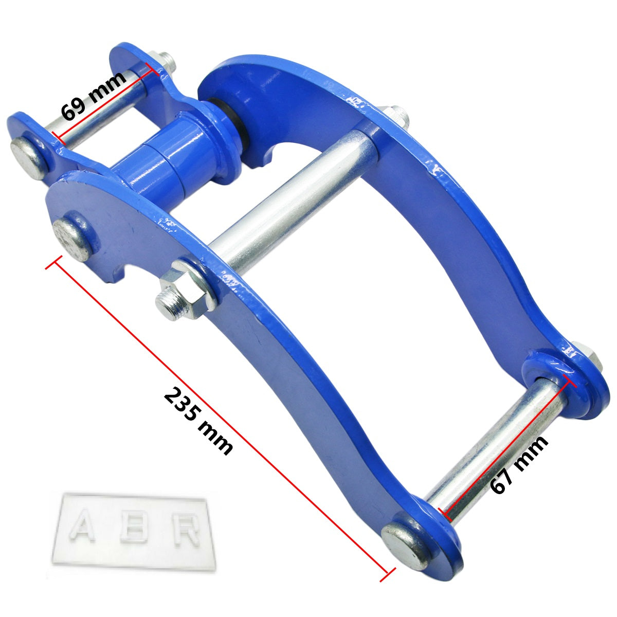 Extended 2" Rear Comfort Blue Shackle For Isuzu D-Max Holden Rodeo 2007-11'