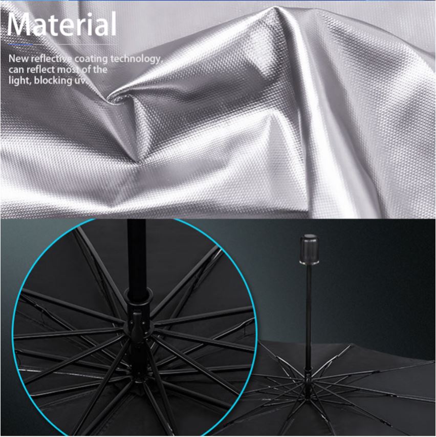 Car Windscreen Sun Shade Car Sunshade UV Heat Reflective Visor Umbrella 2 Sizes