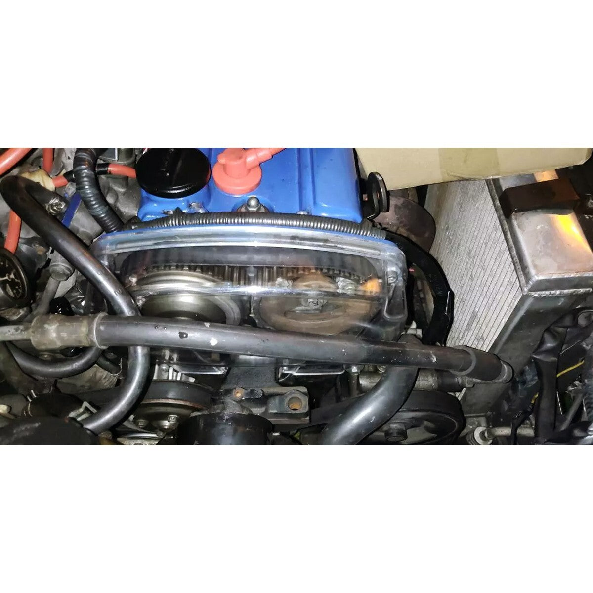 Clear Cam Gear Timing Cover For Toyota Corolla Levin AE100 AE101 AE111 20V 4AGE