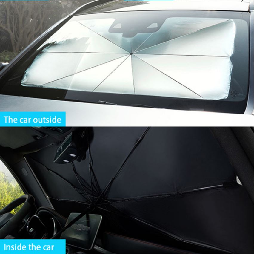 Car Windscreen Sun Shade Car Sunshade UV Heat Reflective Visor Umbrella 2 Sizes