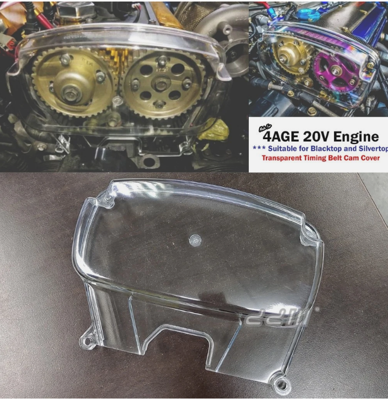 Clear Cam Gear Timing Cover For Toyota Corolla Levin AE100 AE101 AE111 20V 4AGE