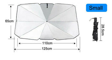 Car Windscreen Sun Shade Car Sunshade UV Heat Reflective Visor Umbrella 2 Sizes