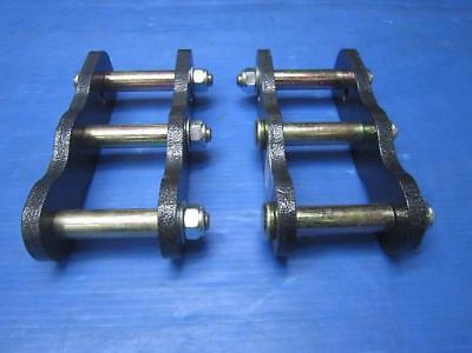 2Inch Extended Rear Shackles Pair up to 50mm Frontier For Navara D22 Bravado