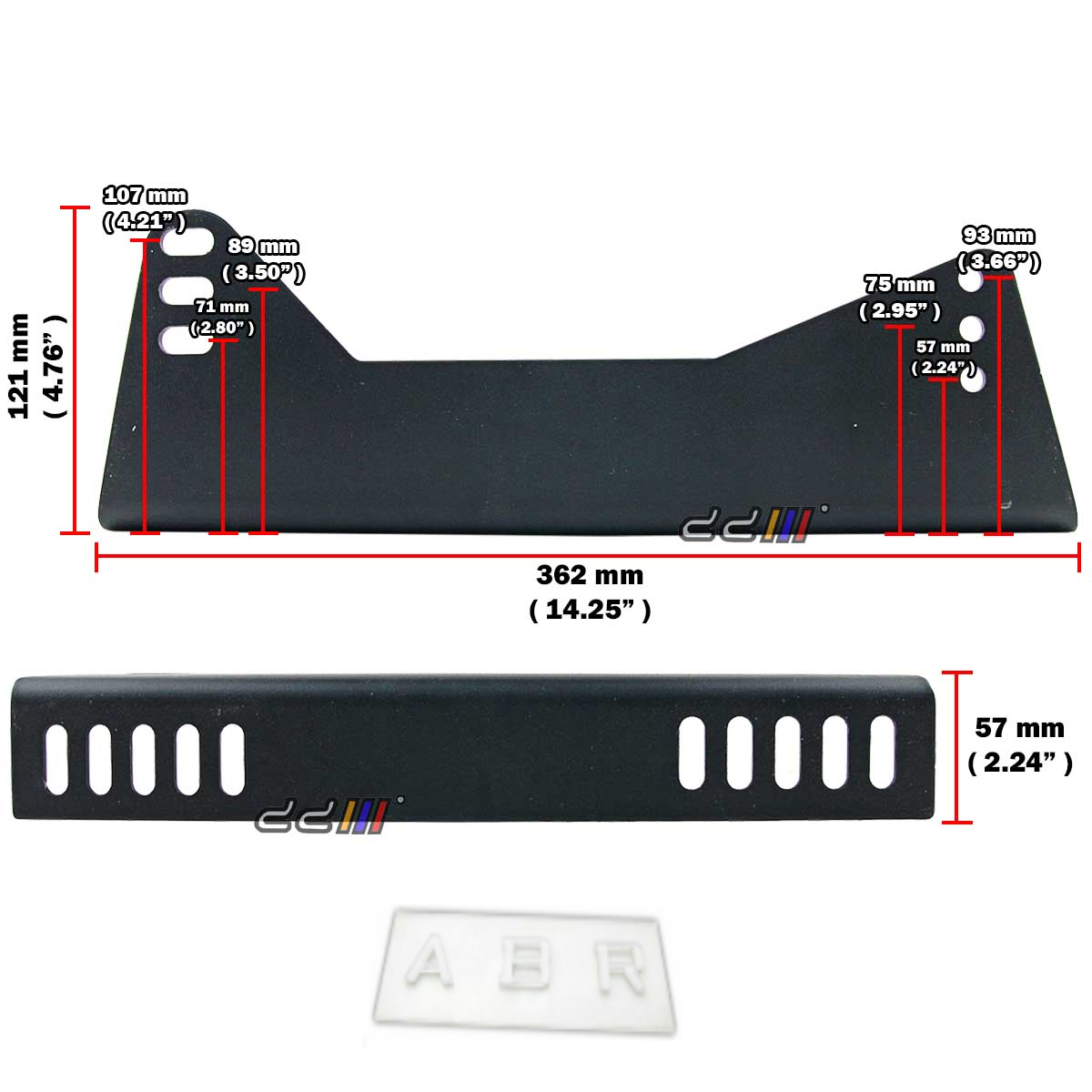 Universal Steel Side Mount Brackets For Bucket Seat Rally Drift Race OMP Sparco'