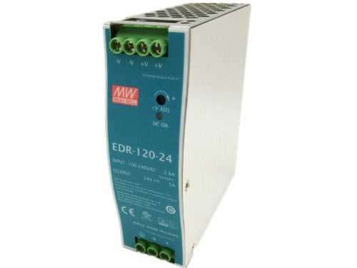 MEAN WELL EDR-120-24 Single Output DIN Rail Power Supply 24V 5Amp 120W