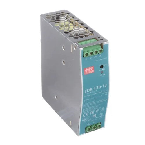 MEAN WELL EDR-120-12 Single Output DIN Rail Power Supply 12V 10 Amp 120W