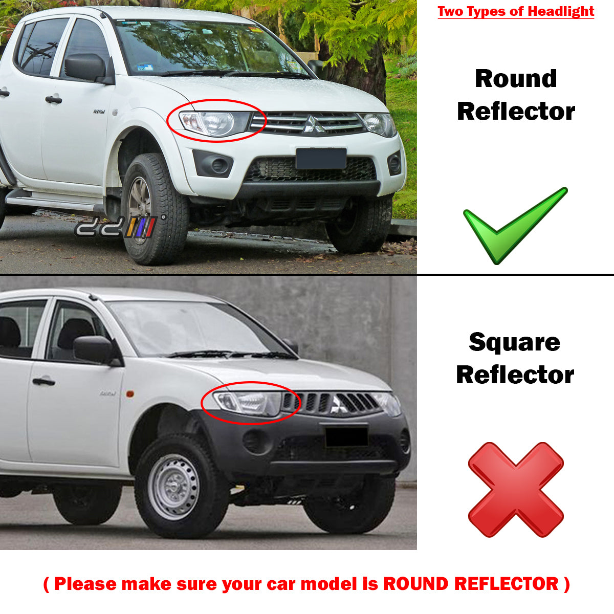 Front Right Side Clear Corner Headlight Lamp For Mitsubishi Triton 2.5 09-14