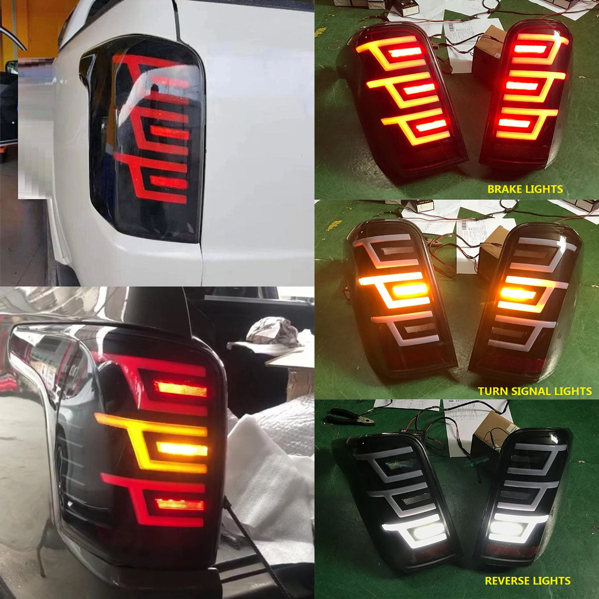 1 Pair LED Smoke Rear Tail Light L+R Lamp for Mitsubishi Triton MQ 2015-2018 #01