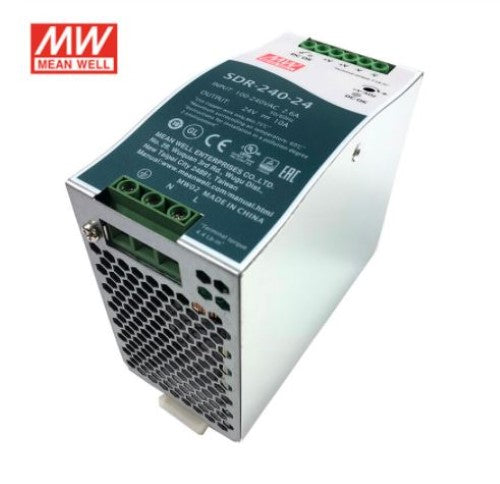 Mean Well SDR-240-24 24V 10 A 240W Slim DIN Rail Power Supply with PFC Function