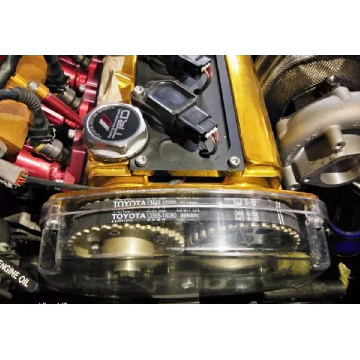 Clear Cam Gear Timing Cover For Toyota Corolla Levin AE100 AE101 AE111 20V 4AGE