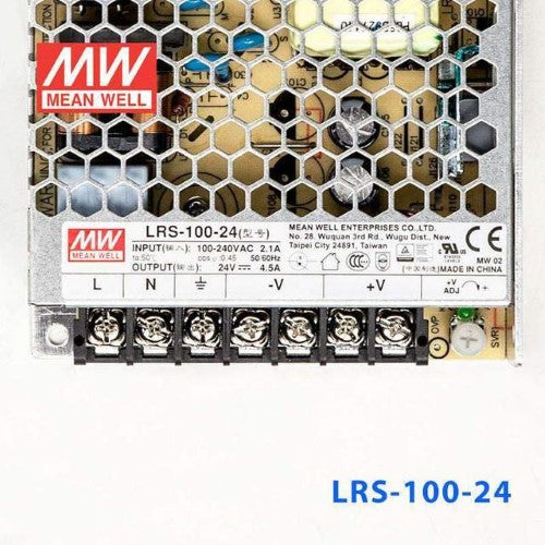 Mean Well MW LRS-100-24 24V 4.5A 100W Single Output Switching Power Supply