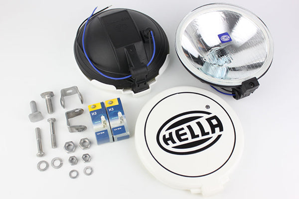 1 Pair HELLA Comet 500 Clear Lens H3 12V Round Driving Spot Light Fog Lamp
