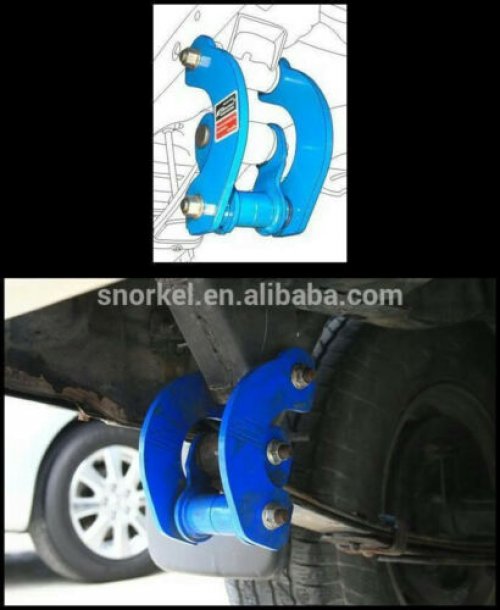 Blue Rear Comfort G-Shackle Extended 2inch Fit Isuzu New D-max Dmax RT50 12up
