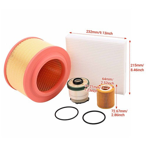 AIR OIL FUEL CAB FILTER SERVICE KIT Fit FOR Ford Ranger Mazda BT-50 2.2L 3.2L