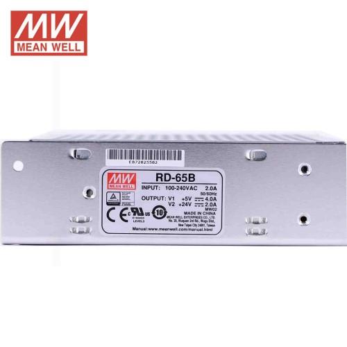 Mean Well MW RD-65B 68W 4A @ 5V & 2A @ 24V Double Output Switching Power Supply