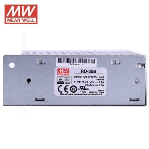 Mean Well MW RD-35B 35W 2.2A @ 5V & 1A 24V Double Output Switching Power Supply