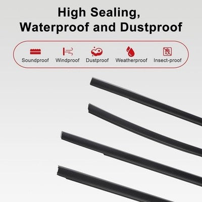 Outer Window Seals Moulding Weather Strip For Ford Ranger 4 Doors 2012 - 2021
