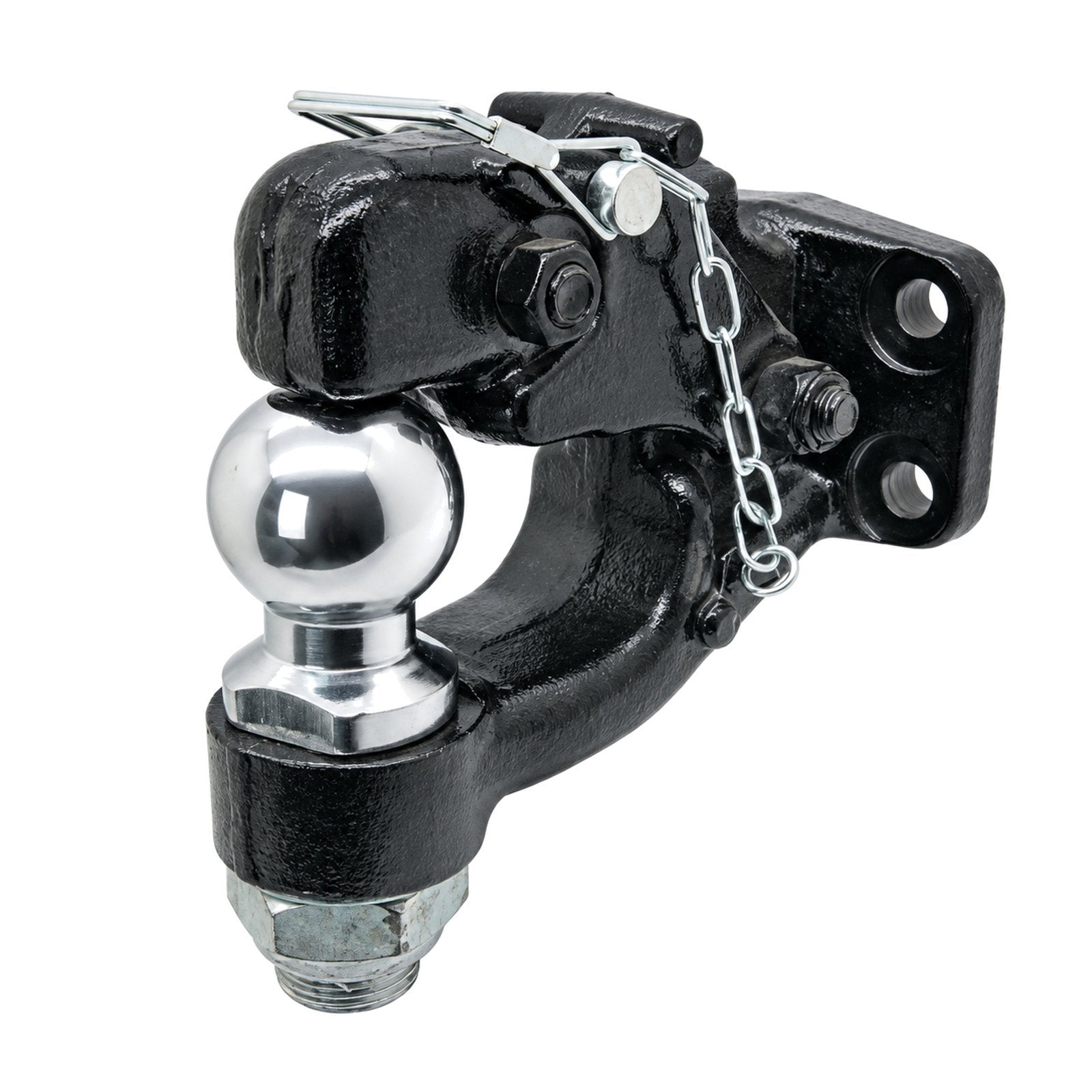 8 Ton 2" Ball Combo Heavy Duty Tow Pintle Hook Hitch Towing 4WD Truck Trailer