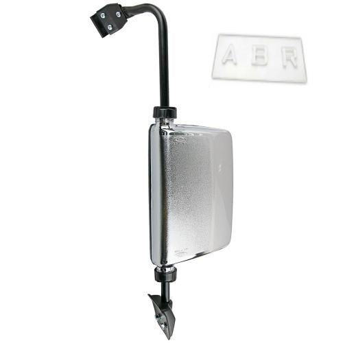 Front Left Chrome Manual Door Side Mirror For Mitsubishi Pajero L047 L049 82-91
