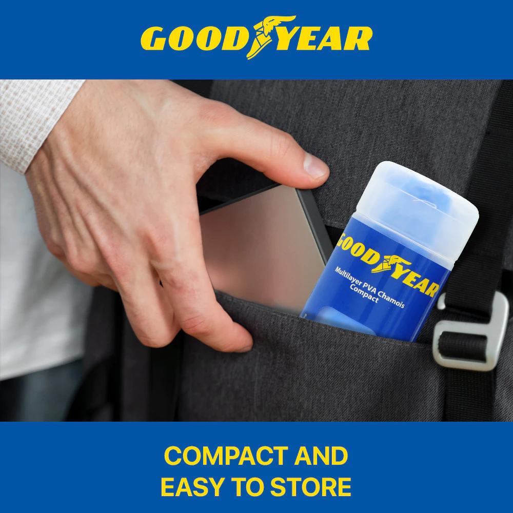 Goodyear Synthetic Cleaning Clothes Car Magic Towel Clean Cham Super Absorbent Chamois Microfiber - M