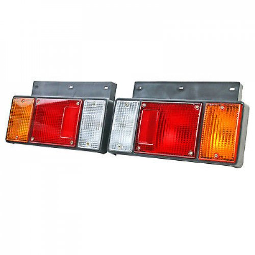 Pair Left & Right Rear Tail Light For Isuzu Elf Truck NPR NKR NHR NLR 86+