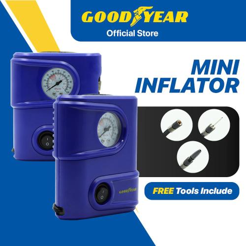 Goodyear Air Compressor Tire Air Pump 120PSI 12V 75W 10A With Storage Bag