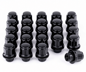 24x M12x1.5 Black Wheel Lug Nuts For TOYOTA HILUX SR SR5 2005-2025 Colorado