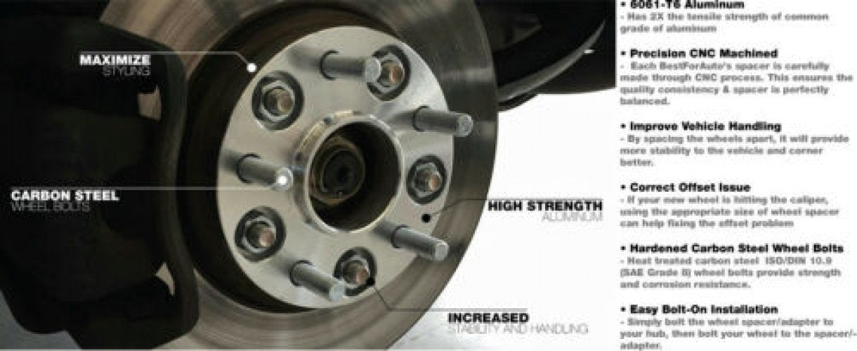 2x 25mm 6x114.3 66.1mm Wheel Spacers For Nissan Navara D40 Pathfinder R51 06+