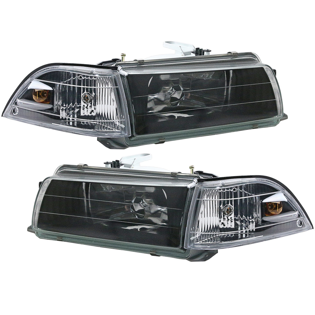 Crystal Black Headlight Corner Light Lamp For Corolla AE91 AE92 EE90 1987-1991