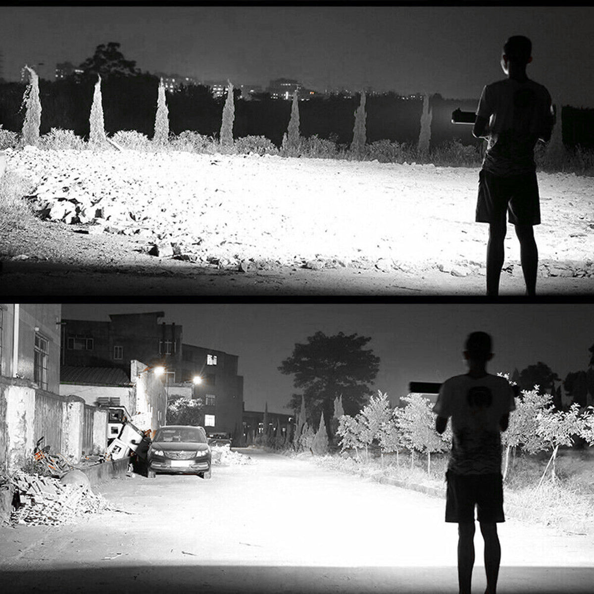 23'' inch 30000LM 360W White Tri-Row LED Work Light Bar Spot Offroad Car Truck