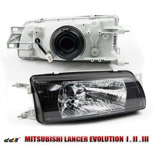 Front Headlight Lamp For Mitsubishi Lancer Evolution EVO 1 2 3 CD9A CE9A 1992-95