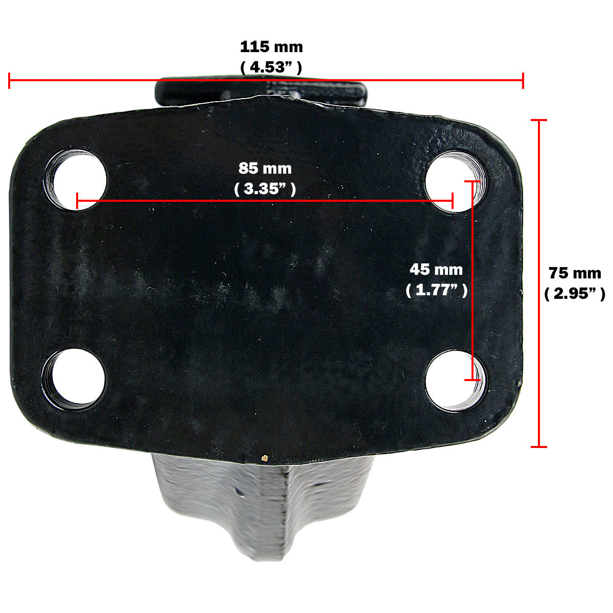 10 Ton Tow Pintle Hook Rigid Type Towing Hook Hitch Towing Truck Trailer #001