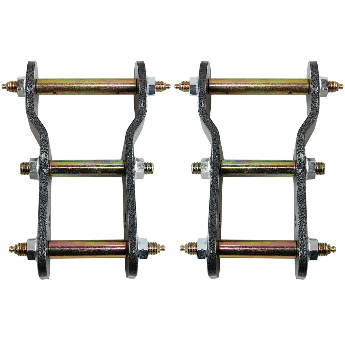 2" Rear Extended Lift Up Greasable Shackles For Mitsubishi Triton MQ MR 2015-24