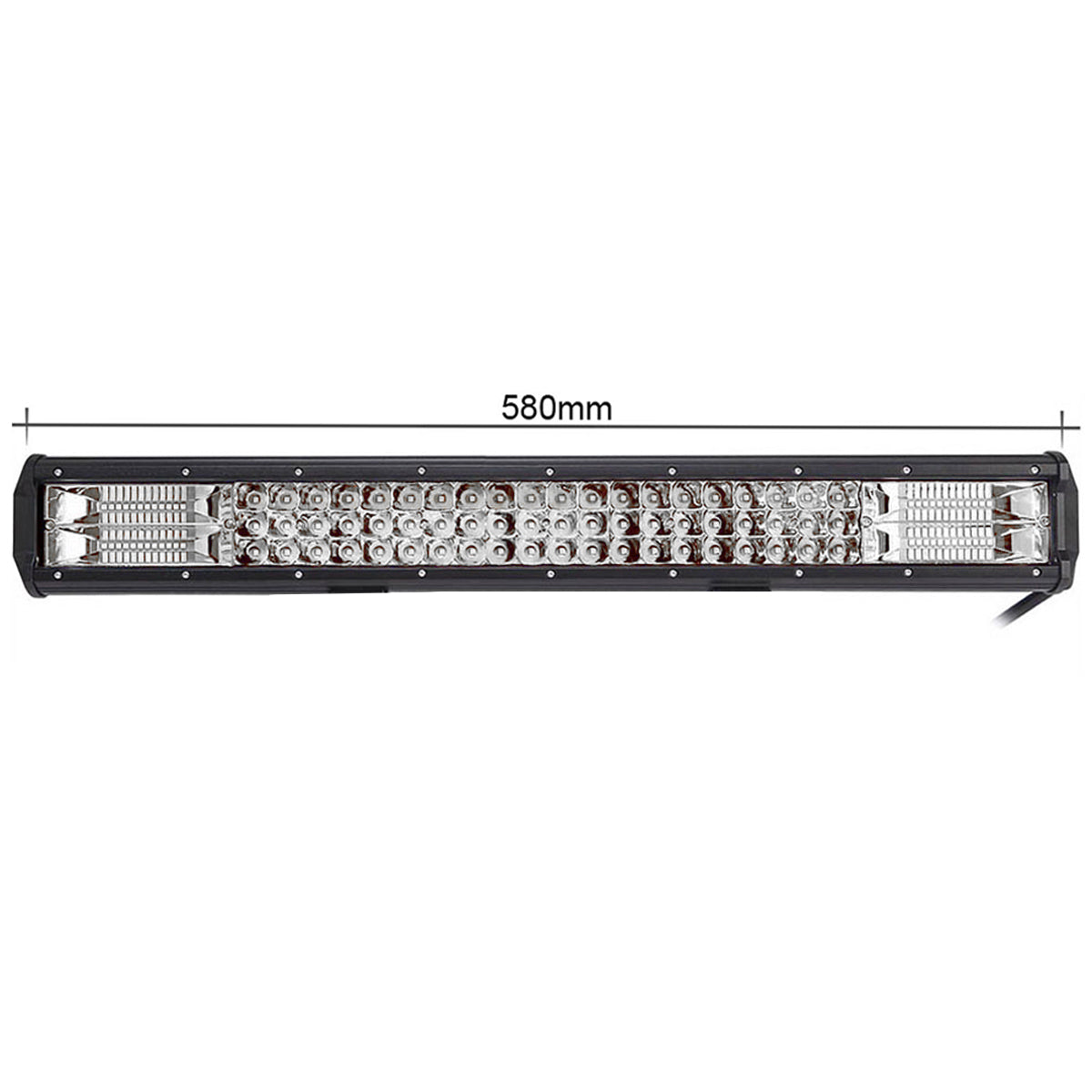 23'' inch 30000LM 360W White Tri-Row LED Work Light Bar Spot Offroad Car Truck