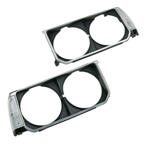Headlight Lamp Frame Cover Trim + Corner Light For Toyota Corolla KE70 DX 79-84