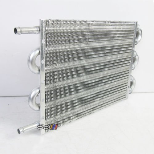 6 Row Universal Auto Transmision Aluminium Oil Cooler Converter 252x190x19mm