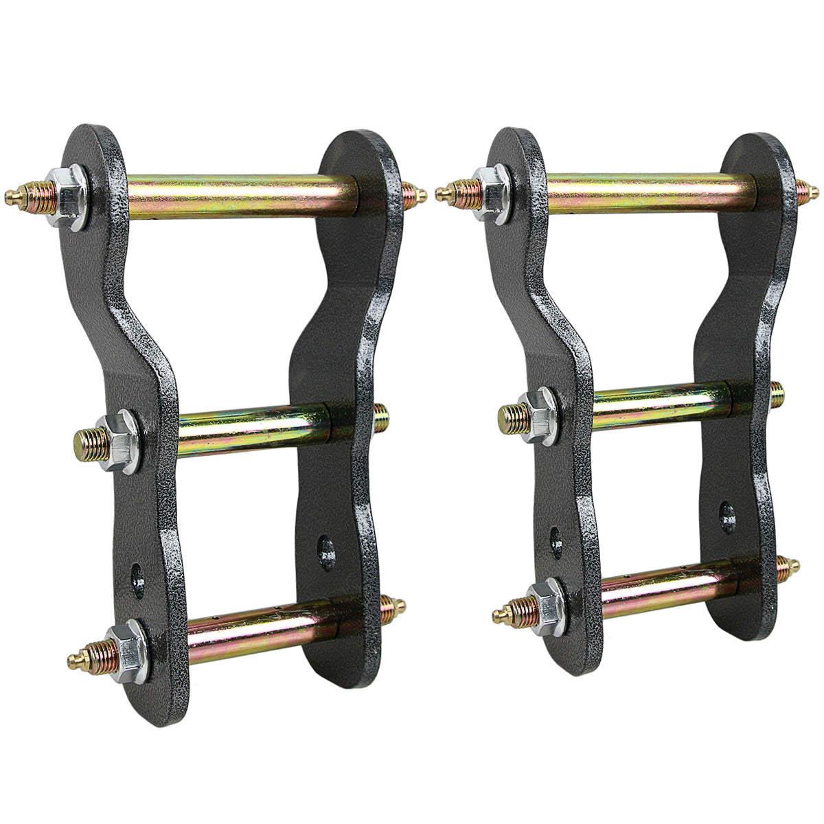 2" Rear Extended Lift Up Greasable Shackles For Mitsubishi Triton MQ MR 2015-24